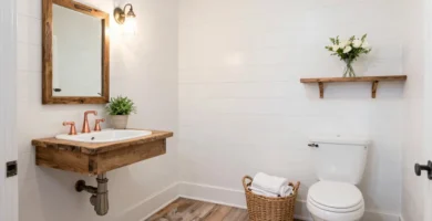 17 Farmhouse Powder Room Ideas for Cozy Charm