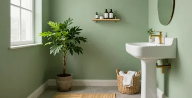 17 Green Powder Room Ideas Inspired by Nature