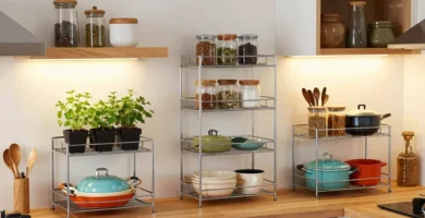17 Kitchen Metal Rack Storage Ideas for Small Kitchens