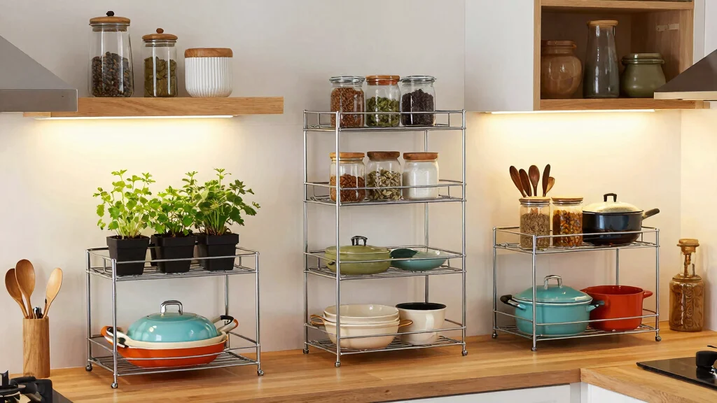 17 Kitchen Metal Rack Storage Ideas for Small Kitchens