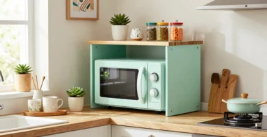 17 Microwave Storage Ideas Small Kitchen Friendly