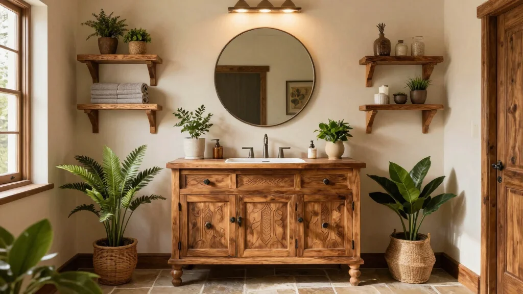 17 Wood Vanity Bathroom Designs for Warm Style