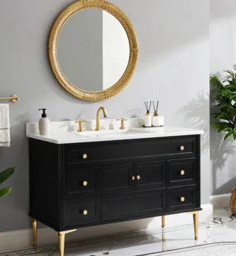 18 Black Vanity Bathroom Ideas for Bold Style