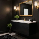 19 Black Powder Room Ideas for Dramatic Style