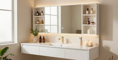 19 Built-In Makeup Vanity in Bathroom Ideas