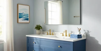 20 Blue Vanity Bathroom Ideas for Contemporary Homes