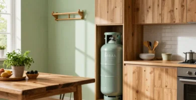 20 Gas Cylinder Storage Ideas in Kitchen for Safety and Style