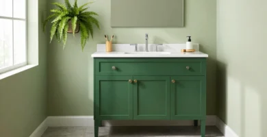 20 Green Vanity Bathroom Styles That Feel Fresh